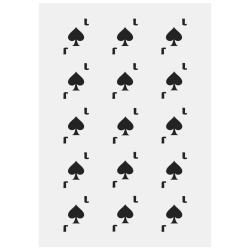 Playing Card Jack of Spades Personalized Temporary Tattoo (15 Pieces)