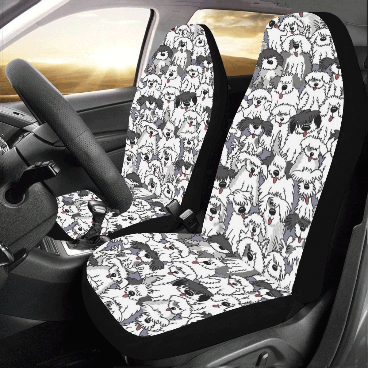Sheepdig On Watch -Original! Car Seat Covers (Set of 2)