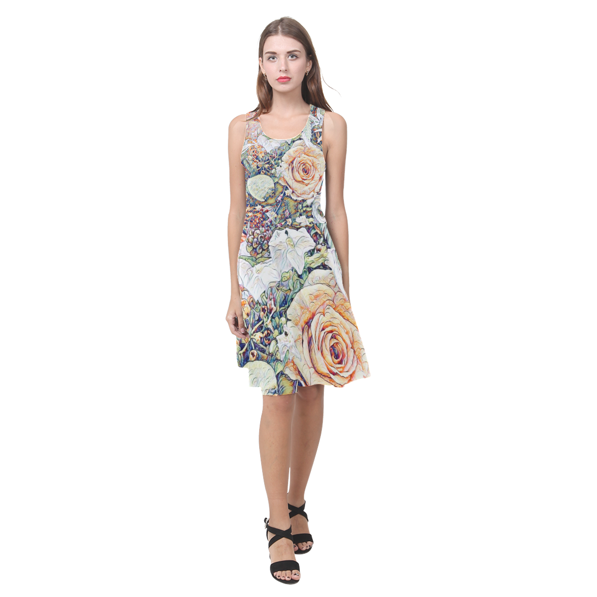 Impression Floral 10191 by JamColors Atalanta Casual Sundress(Model D04)