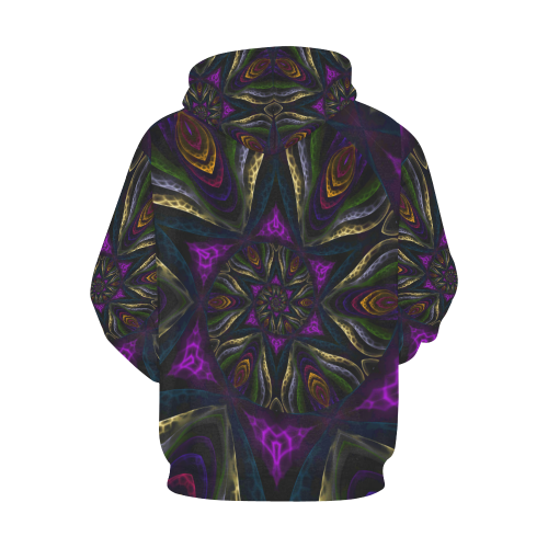 vortex triangles All Over Print Hoodie for Women (USA Size) (Model H13)
