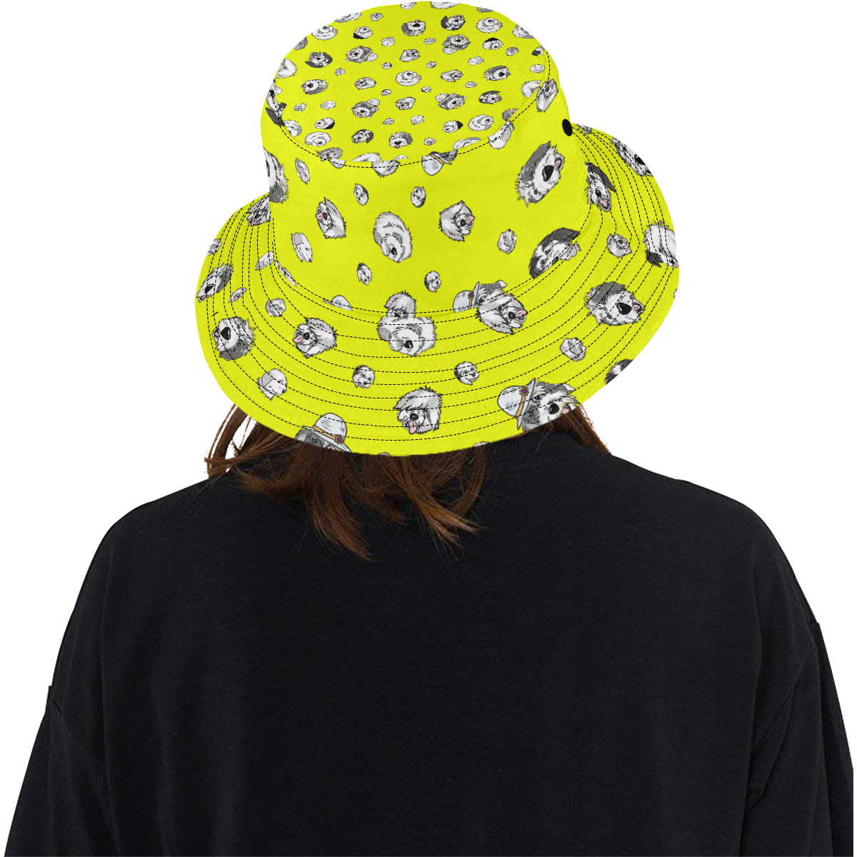 SHEEPIE HEADS yellow All Over Print Bucket Hat