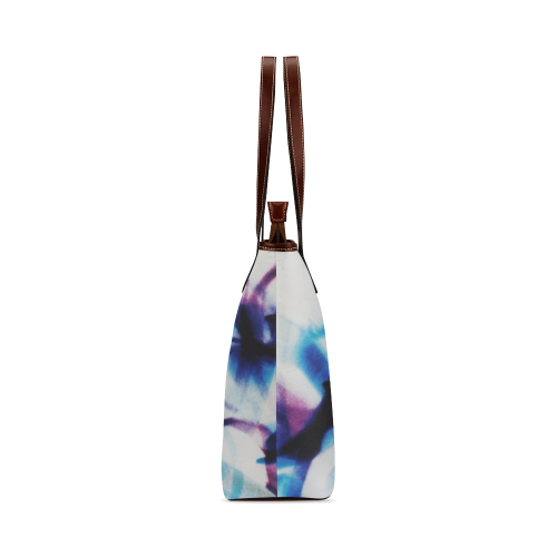 Abstract Photographic Drawing Shoulder Tote Bag (Model 1646)