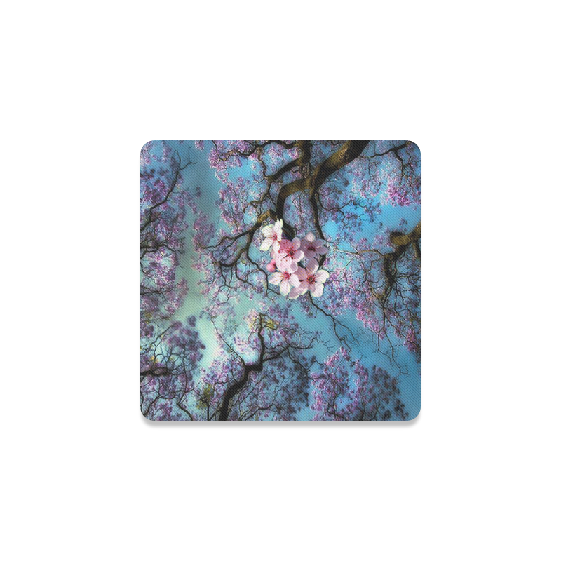 Cherry blossomL Square Coaster