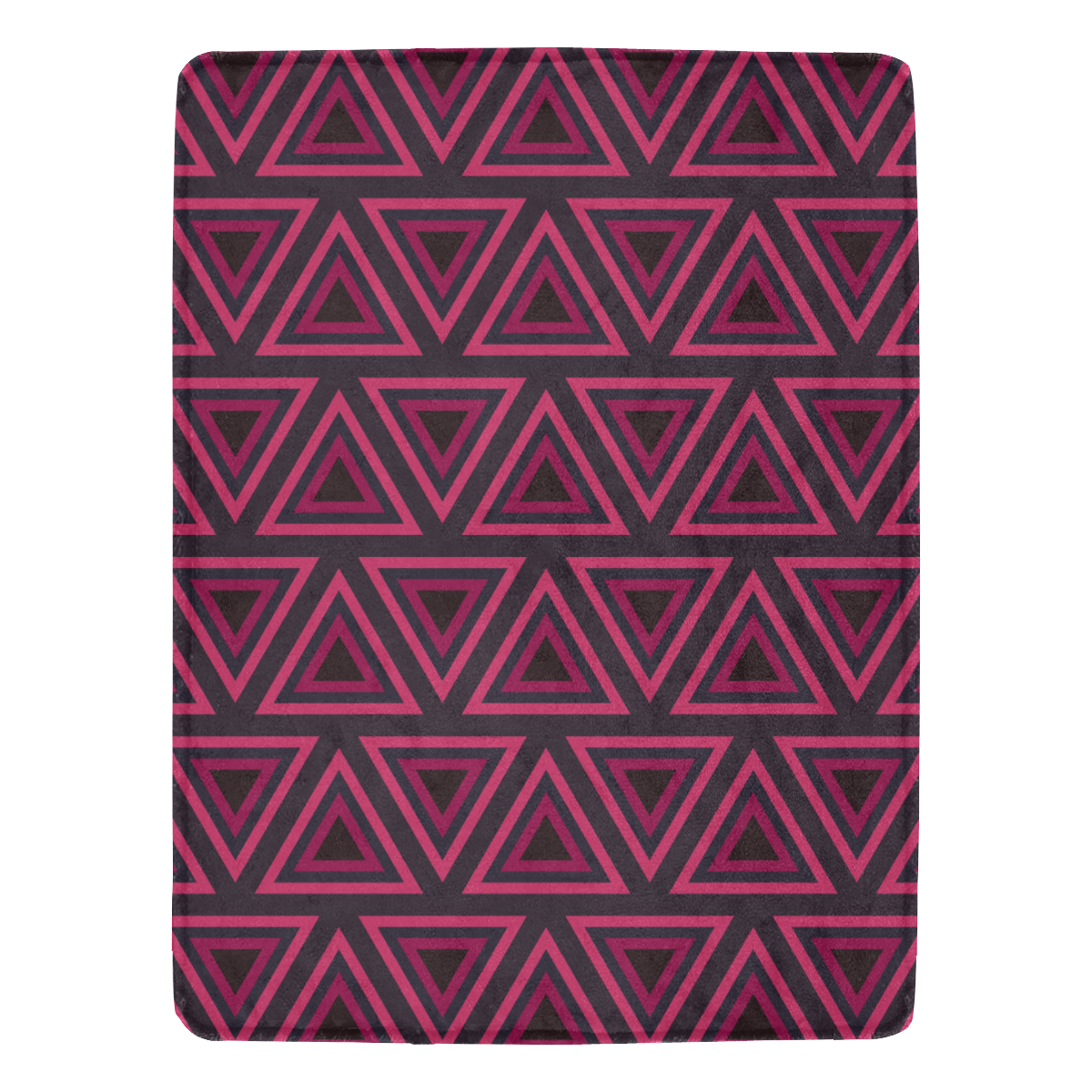 Tribal Ethnic Triangles Ultra-Soft Micro Fleece Blanket 60"x80"