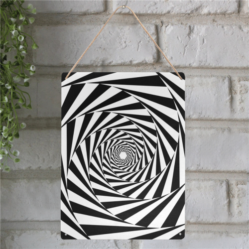 Spiral Metal Sign 12"x16"