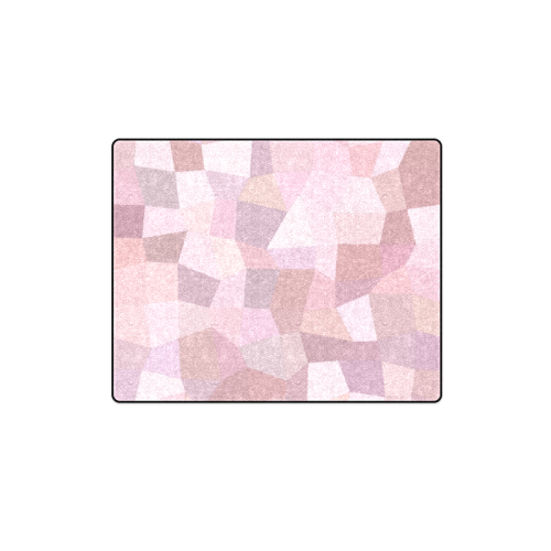 Pastel Pink Mosaic Blanket 40"x50"