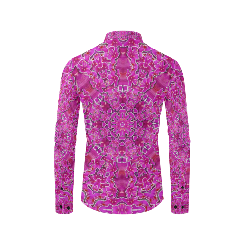 flowering and blooming to bring happiness Men's All Over Print Casual Dress Shirt (Model T61)