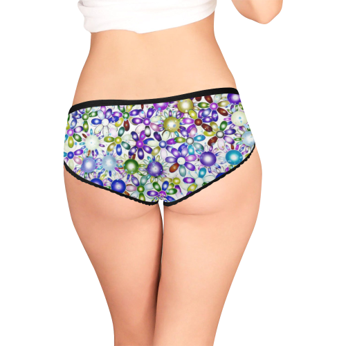 Vivid floral pattern 4181B by FeelGood Women's All Over Print Girl Briefs (Model L14)