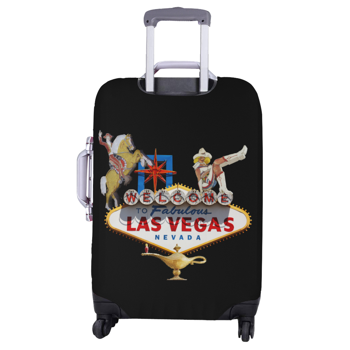 Las Vegas Welcome Sign Luggage Cover/Large 26"-28"