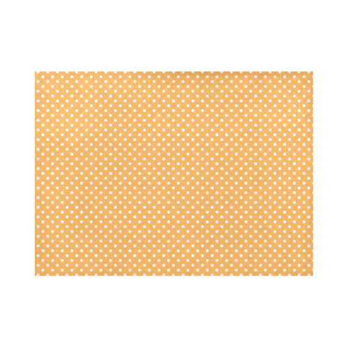 Yellow orange polka dots Placemat 14’’ x 19’’ (Set of 2)