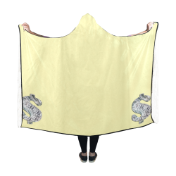 Hundred Dollar Bills - Money Sign Yellow Hooded Blanket 60''x50''