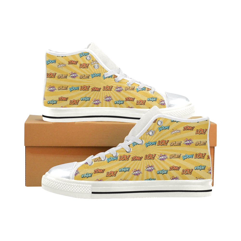 12kd High Top Canvas Shoes for Kid (Model 017)