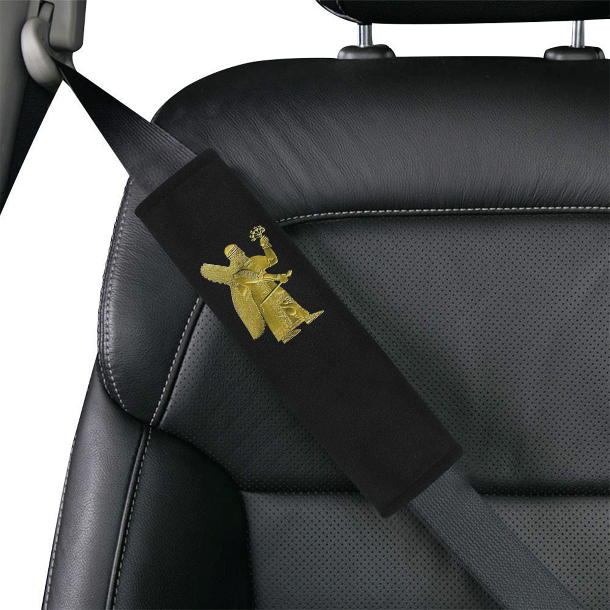 Golden Anunnaki Car Seat Belt Cover 7''x10''