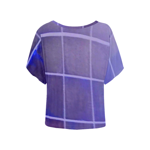 PSHADEY Women's Batwing-Sleeved Blouse T shirt (Model T44)