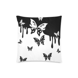 Animals Nature - Splashes Tattoos with Butterflies Custom Zippered Pillow Case 18"x18"(Twin Sides)