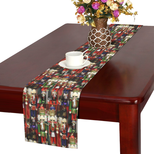 Christmas Nut Cracker Soldiers Pattern Table Runner 16x72 inch