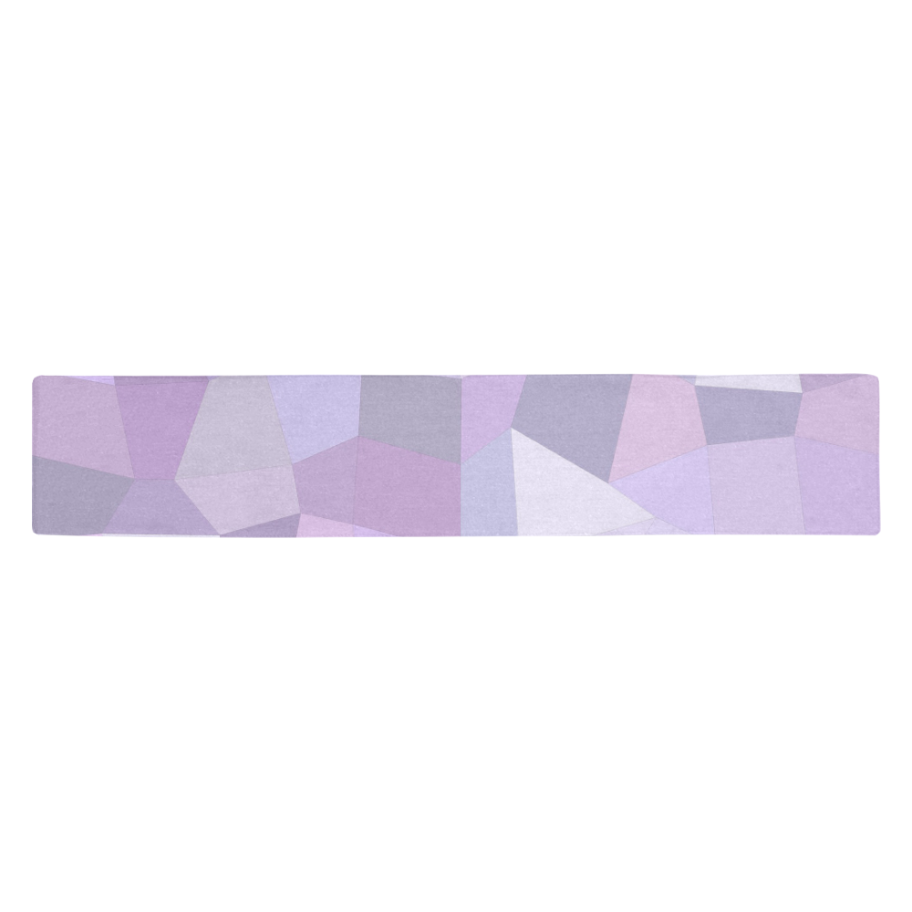 Pastel Purple Mosaic Table Runner 14x72 inch