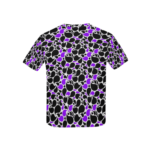 purple black paisley Kids' All Over Print T-shirt (USA Size) (Model T40)