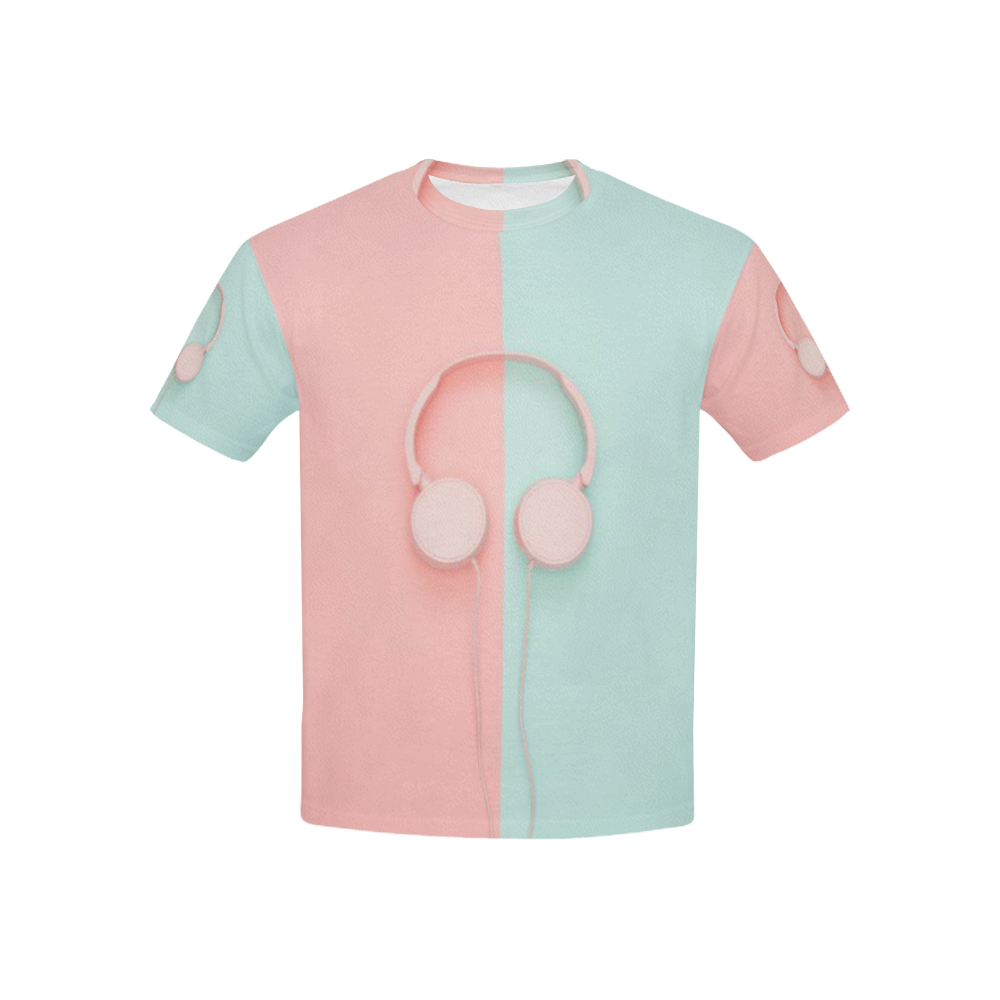 Headphones Kids' All Over Print T-shirt (USA Size) (Model T40)