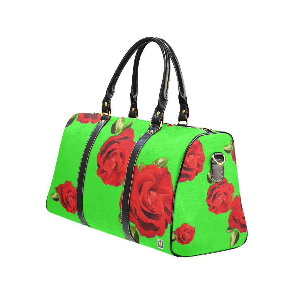 Fairlings Delight's Floral Luxury Collection- Red Rose Waterproof Travel Bag/Small 53086e19 New Waterproof Travel Bag/Small (Model 1639)