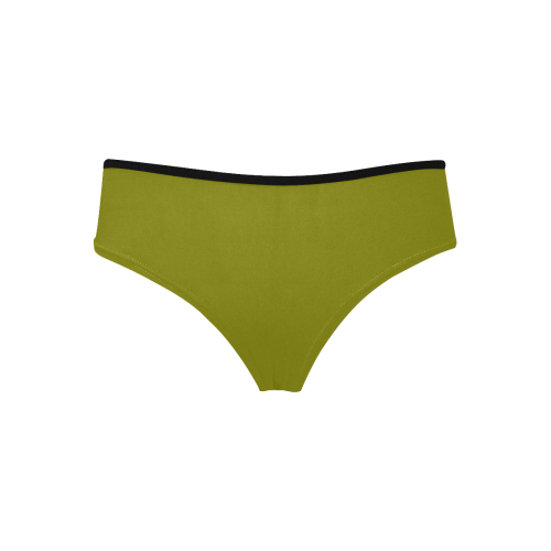 color olive Women's Hipster Panties (Model L33)