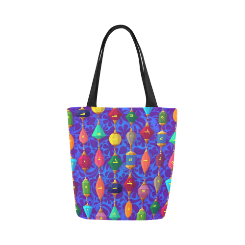 Colorful Alphabet Beads Canvas Tote Bag (Model 1657)