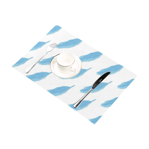 Blue Feathers Placemat 12’’ x 18’’ (Set of 4)