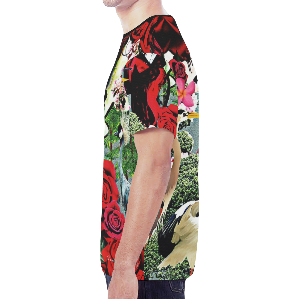 Oreiantal Woman In The Garden Design By Me by Doris Clay-Kersey New All Over Print T-shirt for Men (Model T45)