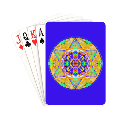 maguen david sticker 4 Playing Cards 2.5"x3.5"