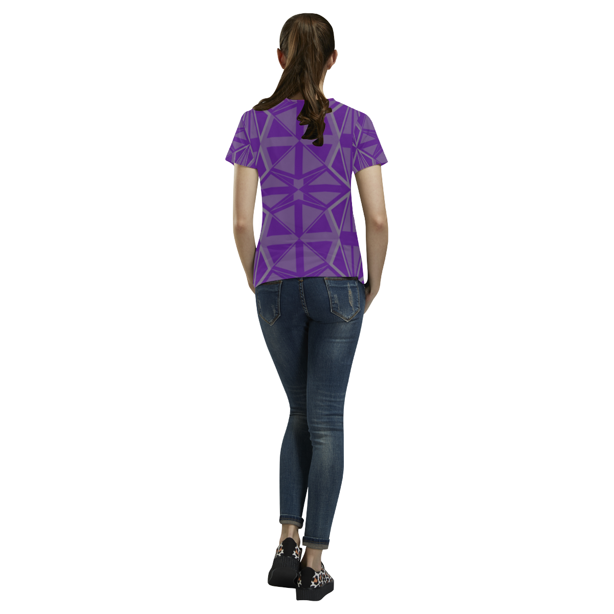 geometric fantasy All Over Print T-Shirt for Women (USA Size) (Model T40)