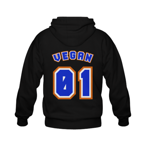 No. 1 Vegan Gildan Full Zip Hooded Sweatshirt (Model H02)