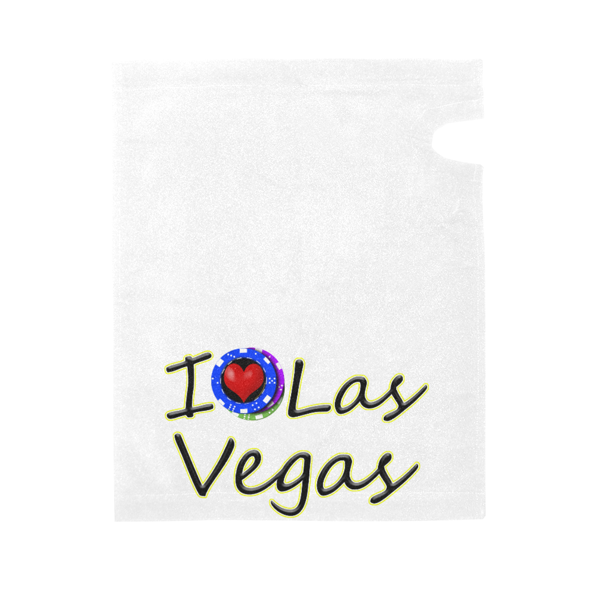 Las Vegas Love Poker Chips on White Mailbox Cover
