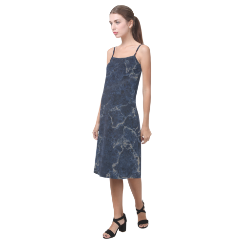 Marble Blue Alcestis Slip Dress (Model D05)
