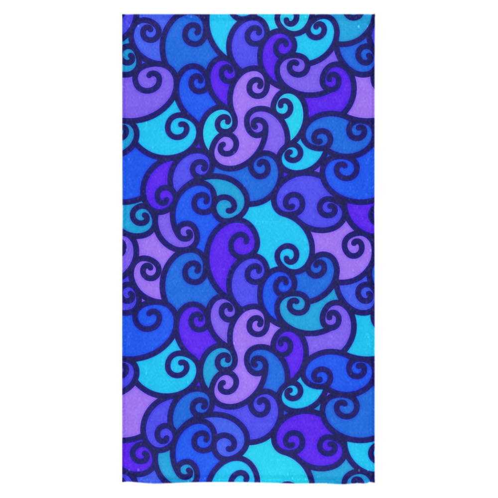 Purple Swirls Bath Towel 30"x56"