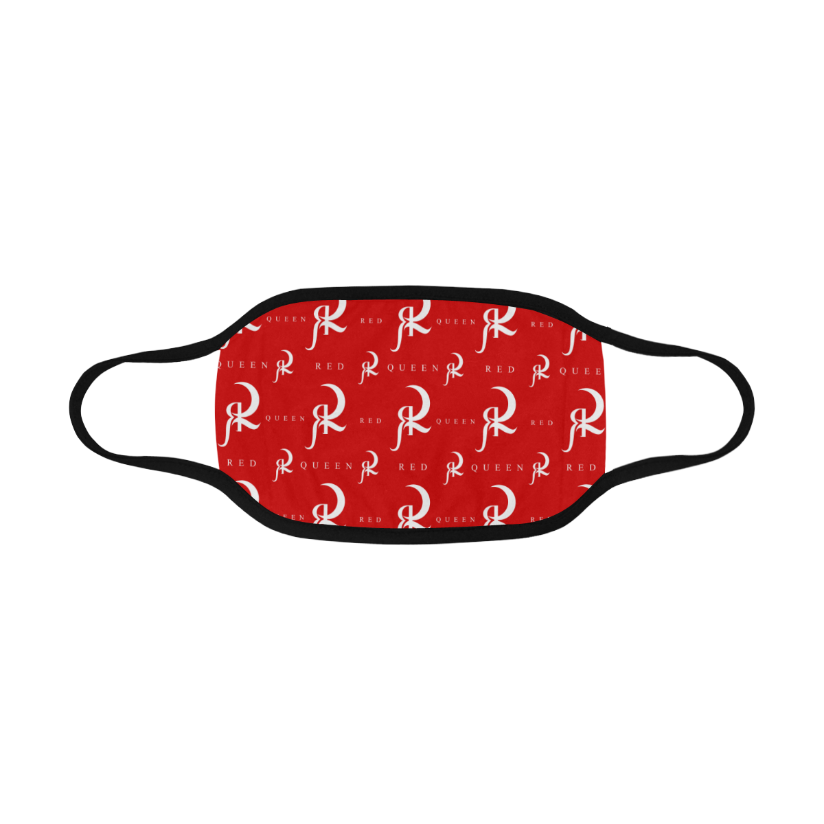 Red Queen Pattern White & Red Mouth Mask