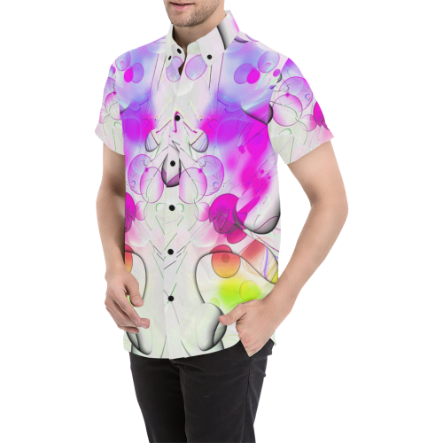 Galerie Popart by Nico Bielow Men's All Over Print Short Sleeve Shirt (Model T53)