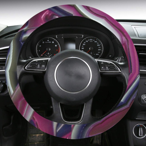 Abstract Art Deco 14 by JamColors Steering Wheel Cover with Anti-Slip Insert