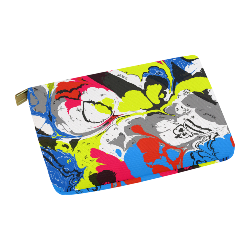 Colorful distorted shapes2 Carry-All Pouch 12.5''x8.5''