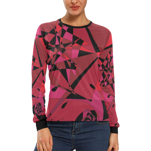 Abstract #8 S 2020 Women's All Over Print Long Sleeve T-shirt (Model T51)