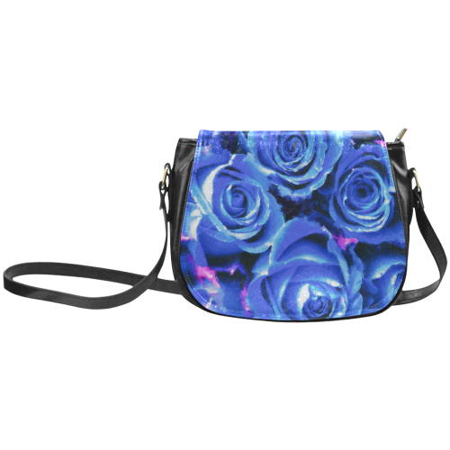 roses are blue Classic Saddle Bag/Small (Model 1648)