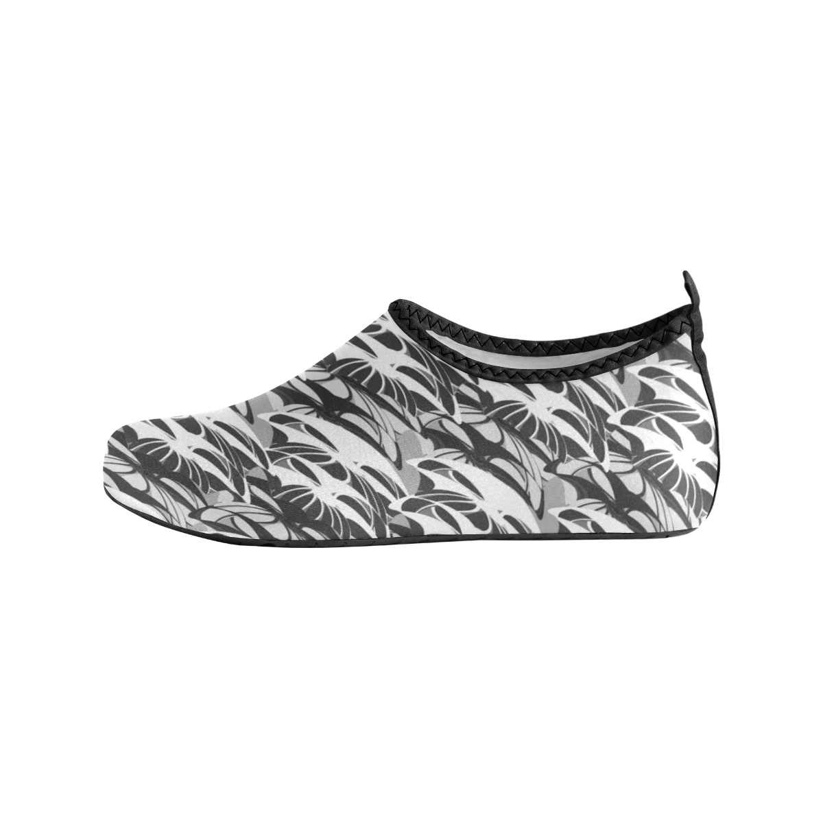 Alien Troops - Black & White Women's Slip-On Water Shoes (Model 056)