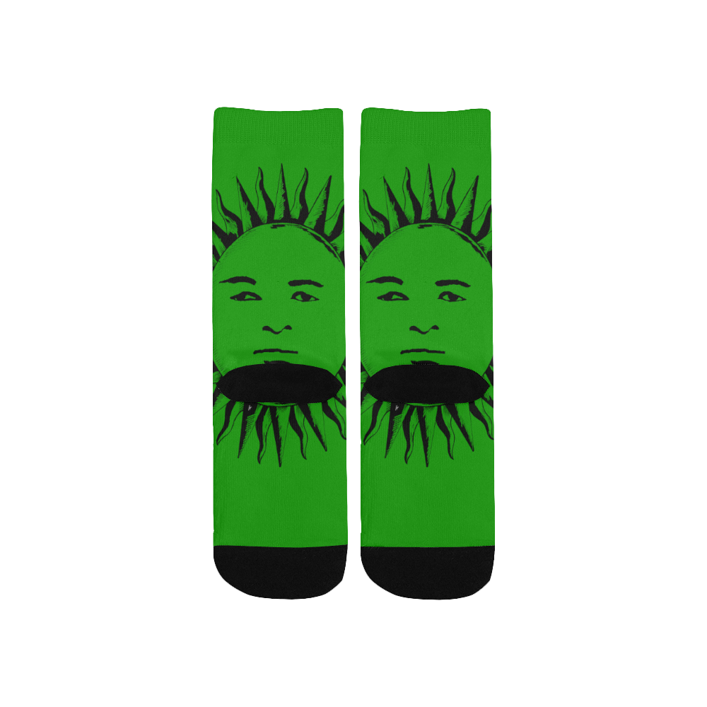GOD Kids Socks Green & Black Kids' Custom Socks