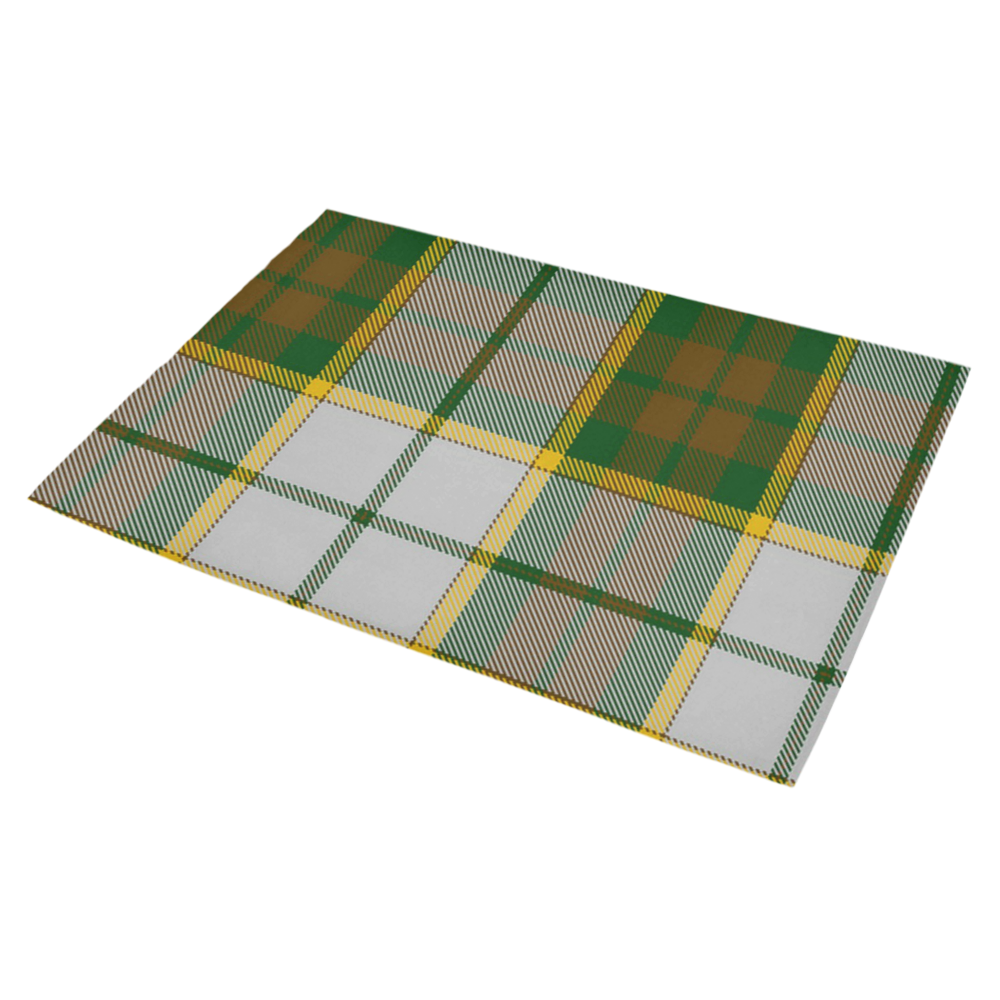 BRITISH COLUMBIA DRESS TARTAN Azalea Doormat 30" x 18" (Sponge Material)