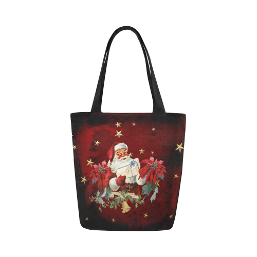 Santa Claus with gifts, vintage Canvas Tote Bag (Model 1657)