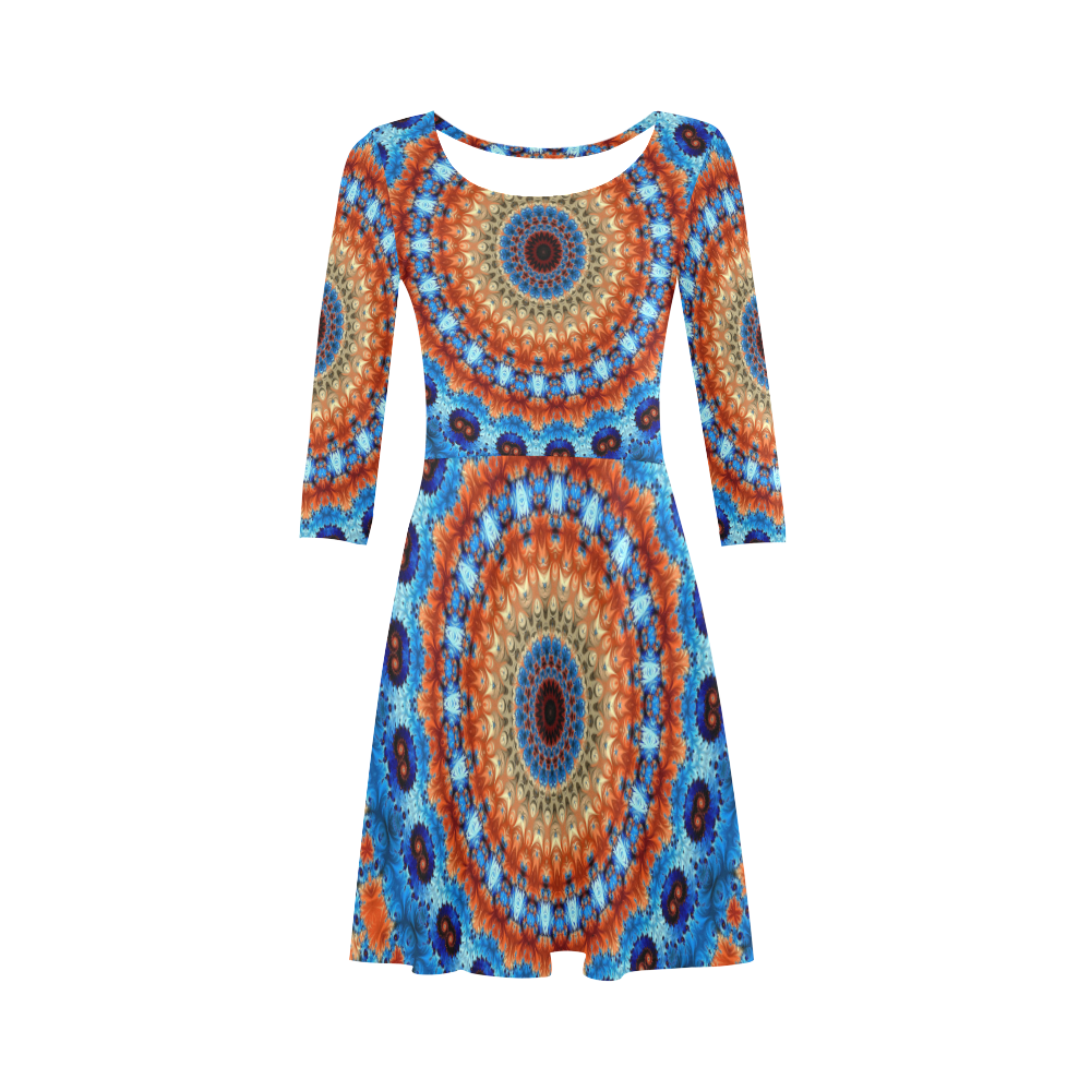 Kaleidoscope 3/4 Sleeve Sundress (D23)