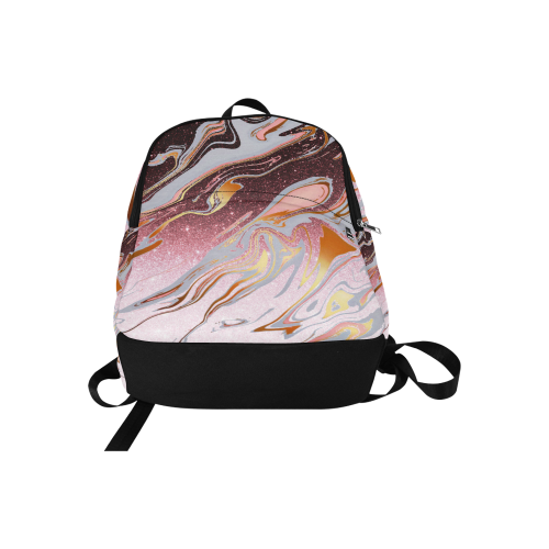 Rose gold glitter marble Fabric Backpack for Adult (Model 1659)