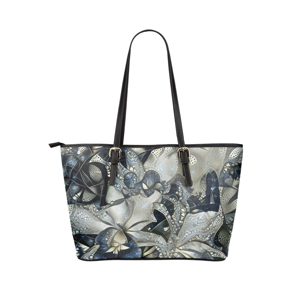 dripping with 134b Leather Tote Bag/Large (Model 1651)