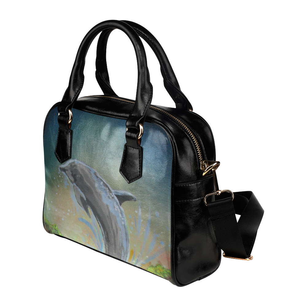 Dolphin Swim Shoulder Handbag (Model 1634)
