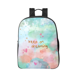KEEP ON DREAMING Popular Fabric Backpack (Model 1683)