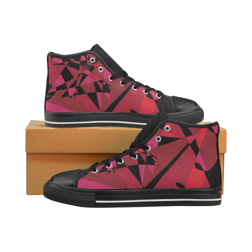 Abstract #8 S 2020 High Top Canvas Shoes for Kid (Model 017)
